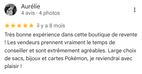 Avis client Google 1