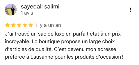Avis client Google 12