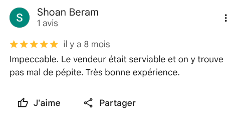 Avis client Google 14