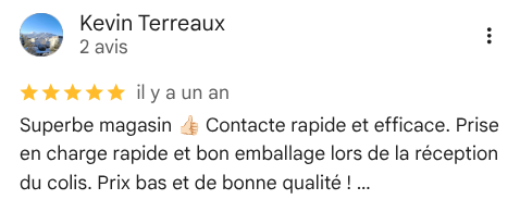 Avis client Google 16